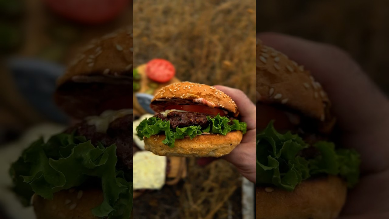 Cheeseburger #outdoorcooking #burger #weber