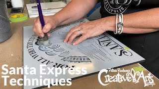 Santa Express Stencil Techniques: How to Prevent Paint from Bleeding