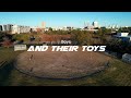 Boys and their toys  rc cars in the park