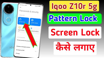 Iqoo z10r 5g me pattern lock kaise lagaye / how to set pattern lock in Iqoo z10r 5g screen lock