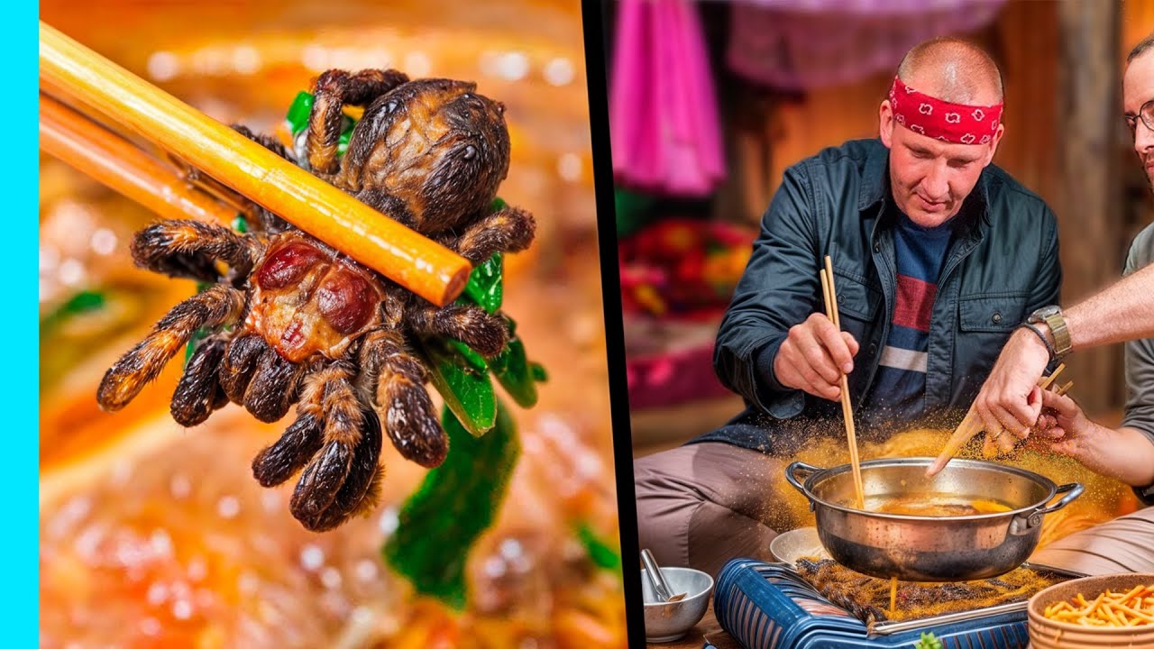 قدر يغلي بالحشرات والعناكب! رحلة داخل مطبخ قبيلة التايلانديين السود في فيتنام