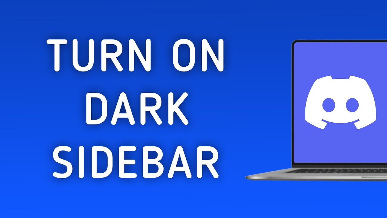 How to Turn On Dark Sidebar on Discord On PC (New Update) - YouTube