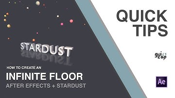 QuickTip #02 - How to create an Infinite Floor (Stardust for After Effects)