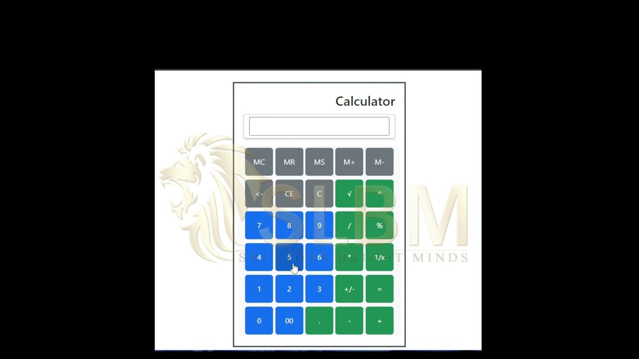 Junior Calculator - SLBM Full Stack Web Development Javascript Assignment