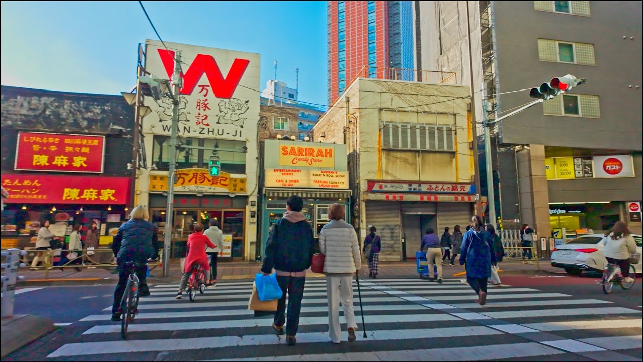 【三軒茶屋 散歩】休日の夕暮れ、駅周辺をゆったり歩く｜人々の暮らしと街の風景【4K】