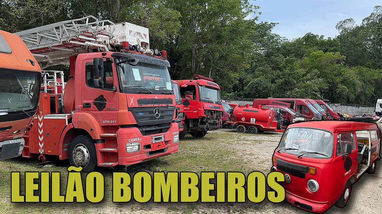 VISITEI UM LEILÃO DE VIATURAS DO CORPO DE BOMBEIROS NO RJ !!