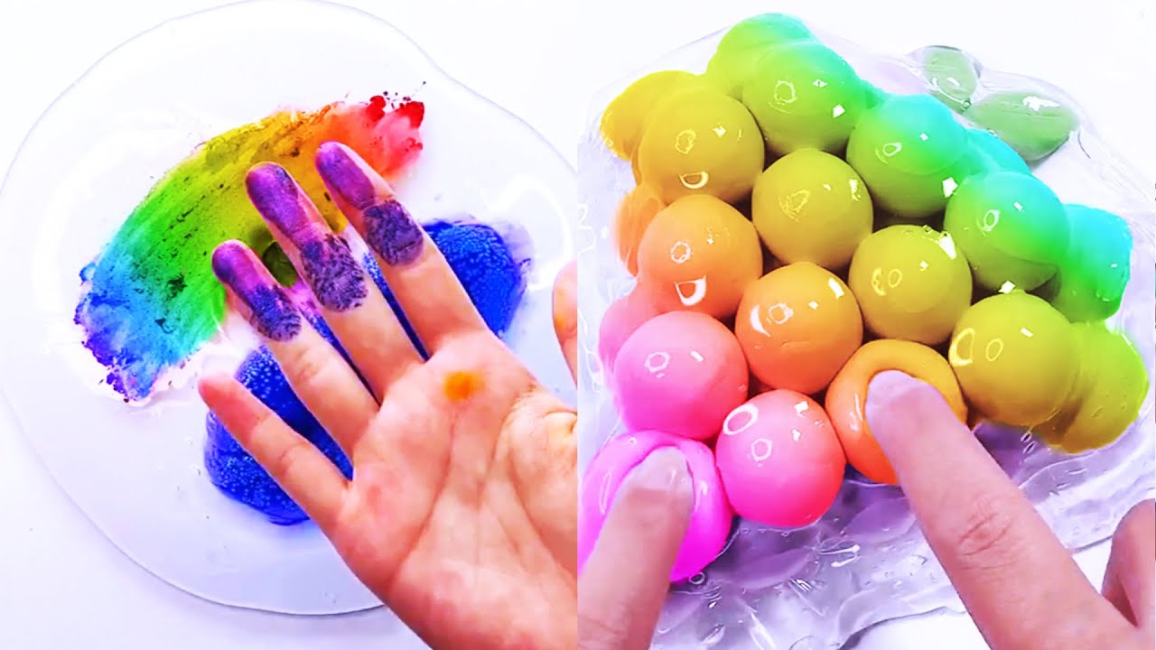 Relaxing Slime Compilation ASMR Oddly Satisfying Video - YouTube