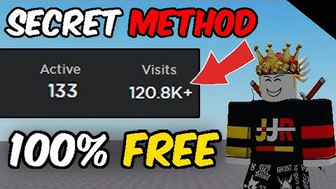 HOW TO INSTANTLY GET VISITS ON YOUR GAME ON ROBLOX [2023 FREE METHOD]