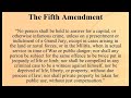 5th Amendment - Easy Memorization