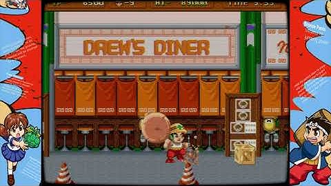 Hammerin Harry Action 1990 MAME - (Retro Game FHD) [1440p 60FPS]