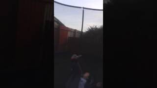 Hannah and matthew trampoline tricks