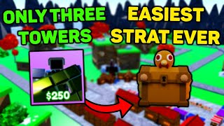 EASIEST Turkey Town Strat Only Needs THREE TOWERS! (Toilet Tower Defense)