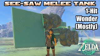 See-Saw Melee Tank (Mostly) 1-Shots Regular Mobs with BUMP DAMAGE in Tears of the Kingdom