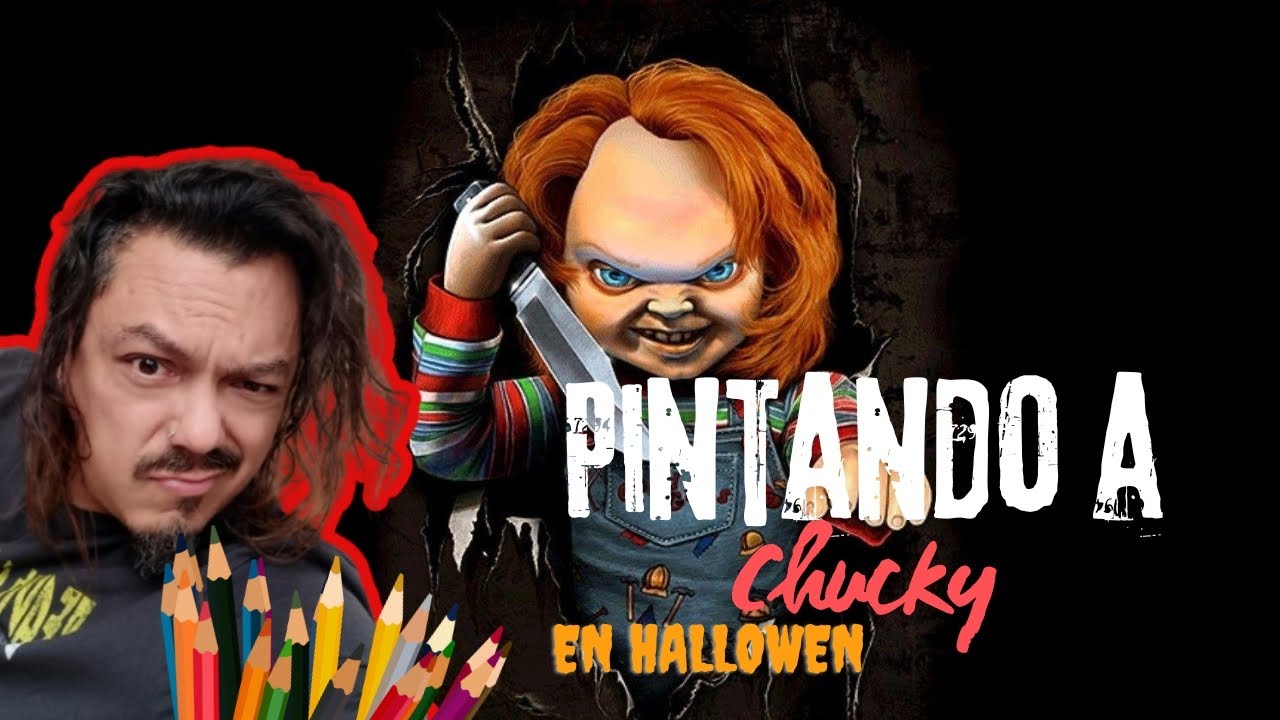 🎃Especial de Halloween: pintando a chucky con diferentes materiales de ...