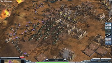USA Air Force - Command & Conquer Generals Zero Hour - 1 vs 7 HARD Gameplay