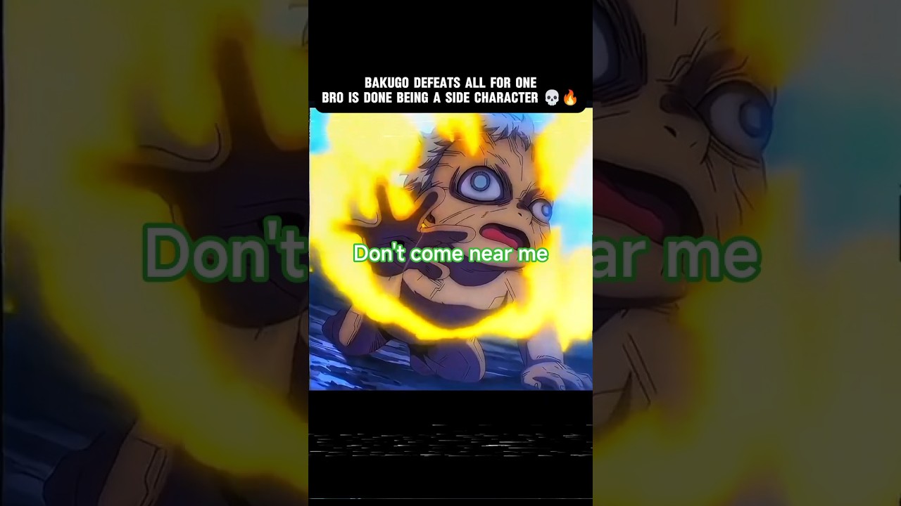 Bakugo defeats All For One 💀🔥 