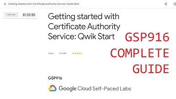Getting started with Certificate Authority Service: Qwik Start [GSP916]