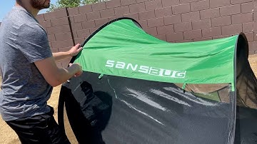 How to Fold the SANSBUG Popup Tent!