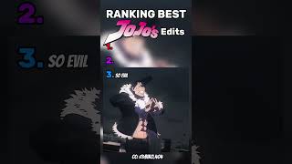 Ranking the best JoJo edits🥶#ranking #jojo
