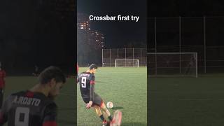 Hitting The Crossbar First Try .