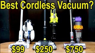 Best Cordless Vacuum? $99 HART vs $250 Ryobi, $300 LG, $349 SHARK, $439 Tineco, $750 Dyson screenshot 2