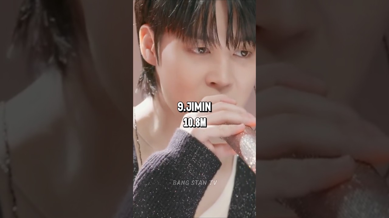 10 most followed kpop idols on Spotify 2025 #kpop #spotify #shorts