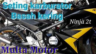 Ninja 2t std carburetor air setting