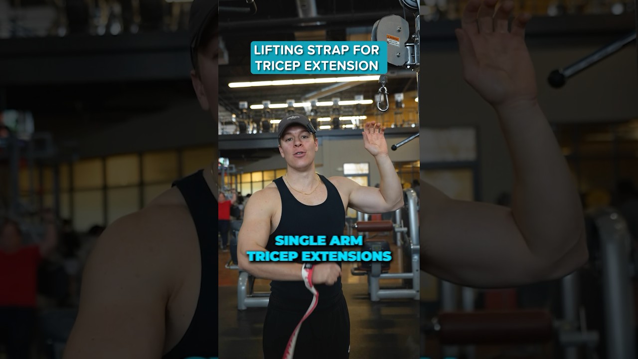 Lifting Straps for single arm tricep extensions. Work smarter and harder.