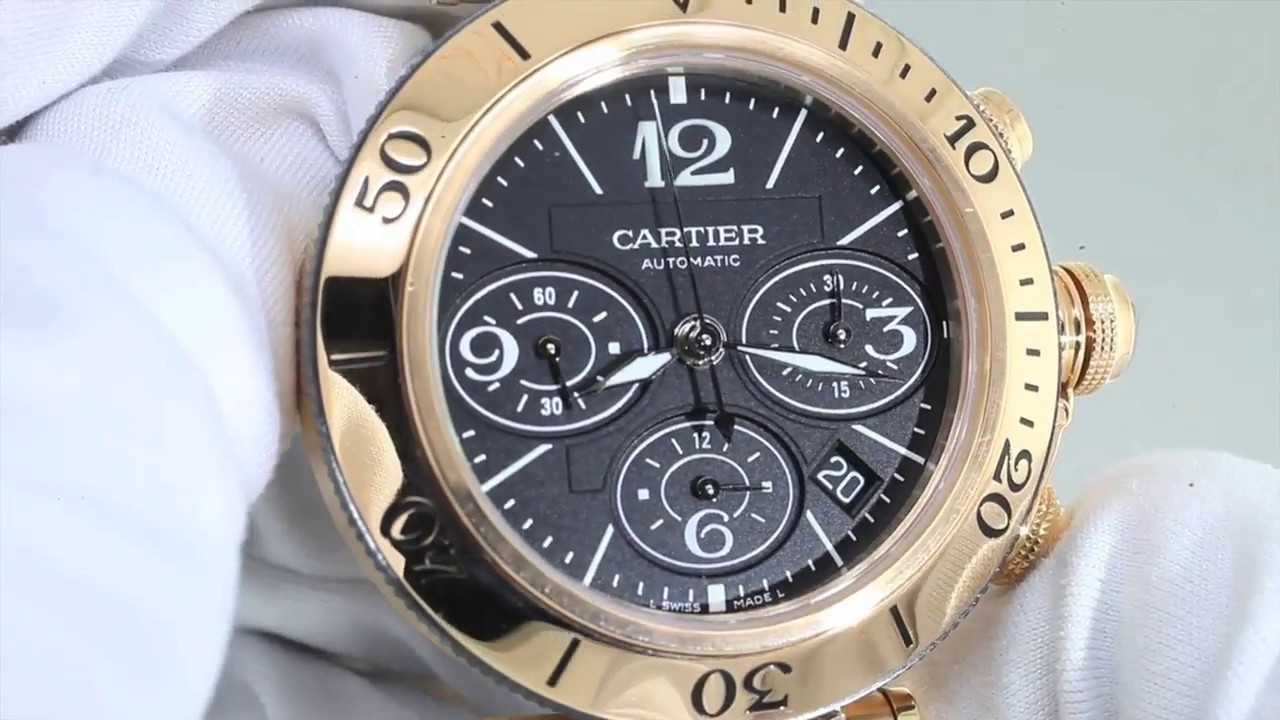 Cartier Pasha Seatimer W301980M 18K 