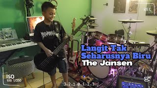 Video thumbnail of "The Jansen - Langit Tak Seharusnya Biru Bass Cover"