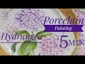【How to paint Hydrangea 】5分でわかる【紫陽花の描き方】1回目の上絵付けデモンストレーション #14