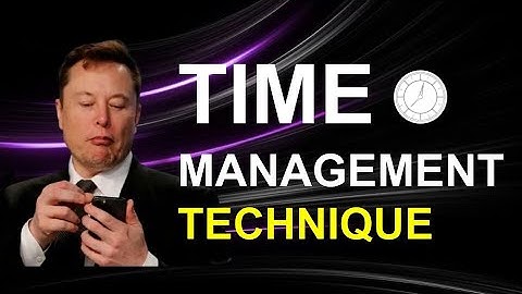 Time Boxing: Best Time Management Technique, Elon Musk Use it !!