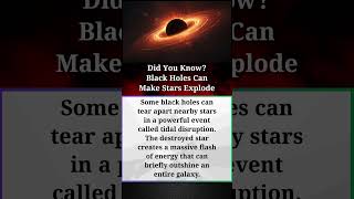 Did You Know? Black Holes Can Make Stars Explode