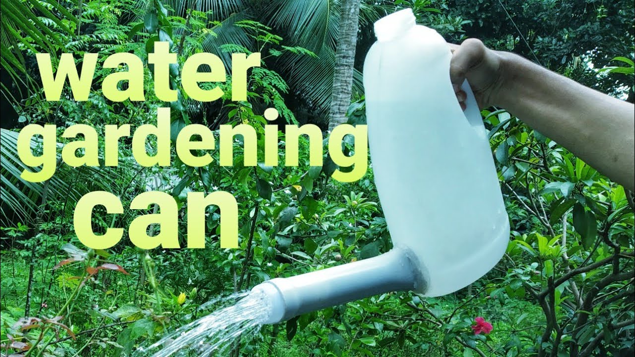 how to make gardening water can diy/watering garden YouTube