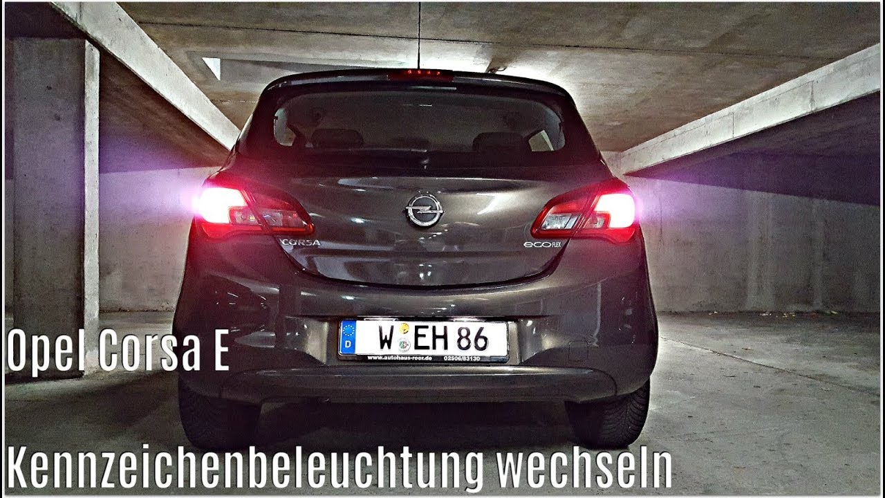 LED Kennzeichenbeleuchtung Module Opel Corsa E, mit E-Prüfzeichen