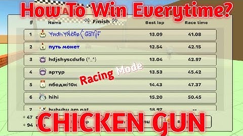 TIPS AND TRICKS FOR RACING MODE|||CHICKEN GUN|||HERO GAMING!
