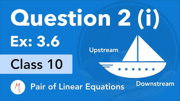 Question 2(i) Exercise 3.6 | Class 10 | Chapter 3| Linear Equations In Two Variables | (Old Book)