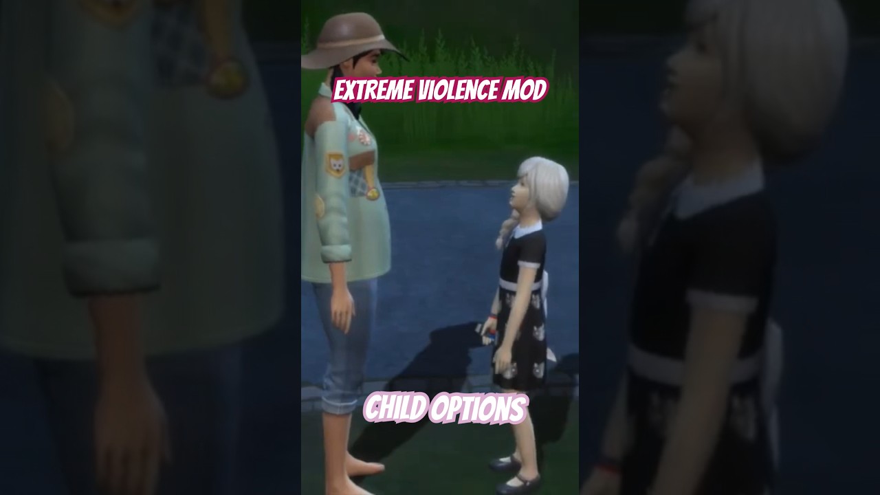 Sims 4 extreme violence mod child options 