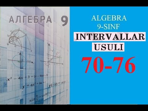 Video: 9-sinf Darsligi Yordamida Algebra Qanday Echiladi