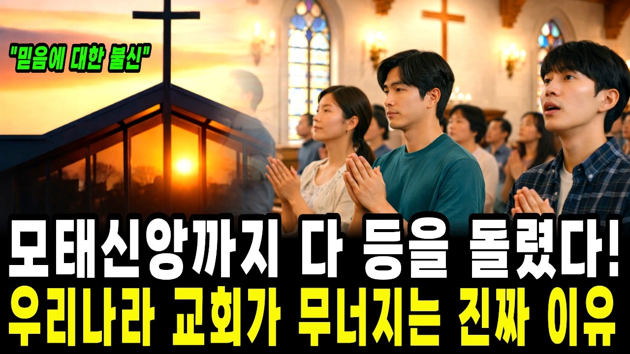 모태신앙까지 다 등을 돌렸다 우리나라 교회가 무너지는 진짜 이유