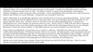Alfamega Letter To Cliffor T.I. Harris Moontube251