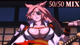 Baiken Crazy 50/50 throw mix-up. How to make it as ambiguous as possible