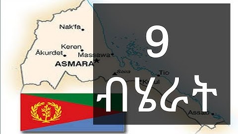 ናይ ኤርትራ ብሄራት/ The 9 Ethnic groups of Eritrea.