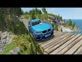 Cars vs Unstable Suspension Bridge #2 - BeamNG.Drive