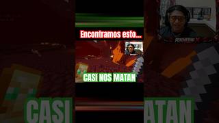 ¡NO LO CREO! Fortaleza en el Nether 😱 (Casi muero) 🔥 #minecraft  #viral  #clips #minecraftgameplay