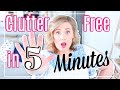 5 Minute Clutter Free HACKS That will Change your Life!!