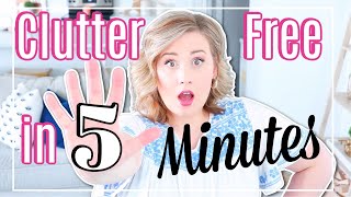 5 Minute Clutter Free HACKS That will Change your Life!!