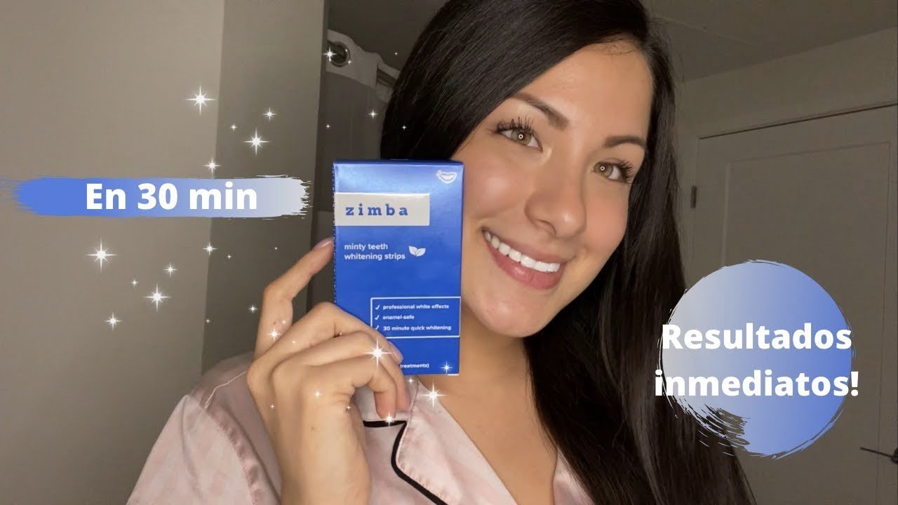 Probando las tiras de blanqueamiento dental│Zimba Whitening Strips
