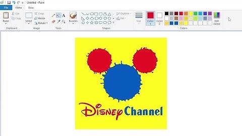 How to draw a classic Disney Channel logo using MS Paint | How to draw on your computer