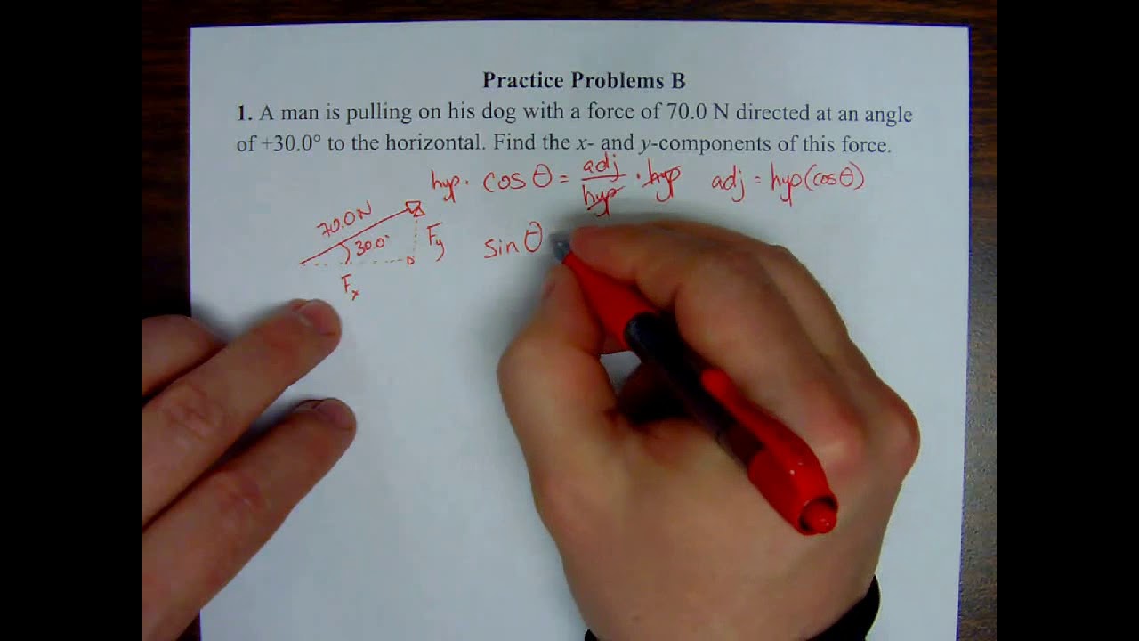 Phys Ch 04 Practice Problem B #1 - YouTube